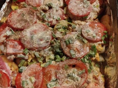 Orkaitėje keptas smulkintas kiaulienos šnicelis Žingsnis 10