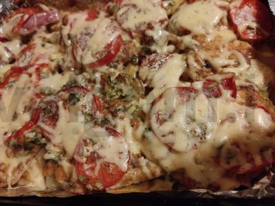 Orkaitėje keptas smulkintas kiaulienos šnicelis pagrindine nuotrauka