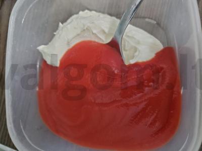 Tinginių įdaryti kopūstai su pomidorų tyre ir grietine Žingsnis 7