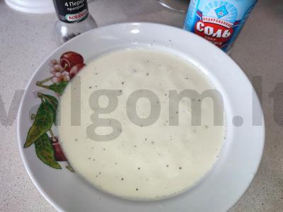 Prancūziškas kišo pyragas su sūriu ir lašiša Žingsnis 4