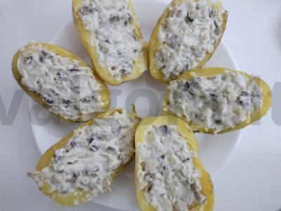 Skanus grybų garnyras Žingsnis 2