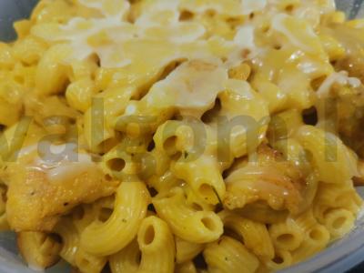 Makaronai moliūgų grietinėlės padaže. pagrindine nuotrauka