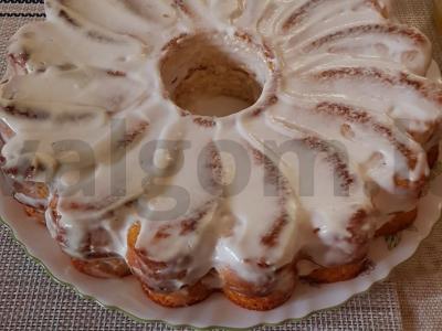 Moliūgų ir obuolių manų kruopų pyragas Žingsnis 5