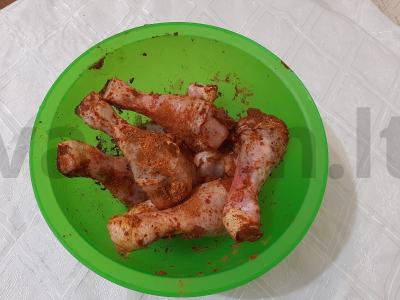 Sultinga vištiena su paprika ir ryžiais Žingsnis 2