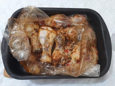 Sultinga vištiena su paprika ir ryžiais Žingsnis 5