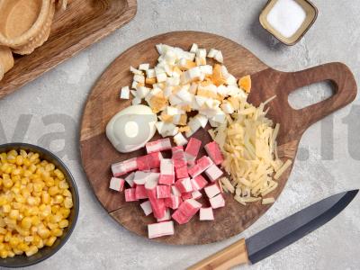 Kukurūzų tartaletės Žingsnis 1