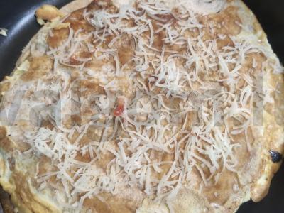 Mišrainė ant avižinės pitos su pipirais ir grybais Žingsnis 10