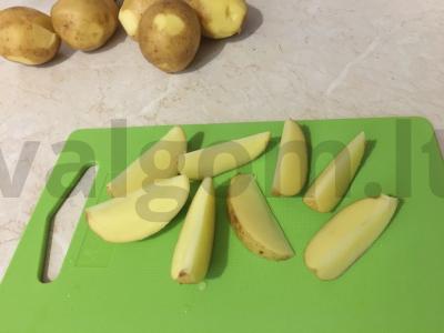 Kaimiškos bulvės su traškia plutele Žingsnis 2