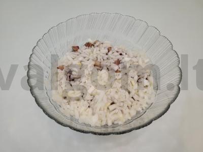 Salotos "Silkė po sniegu". Žingsnis 5