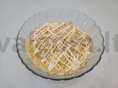 Salotos "Silkė po sniegu". Žingsnis 6