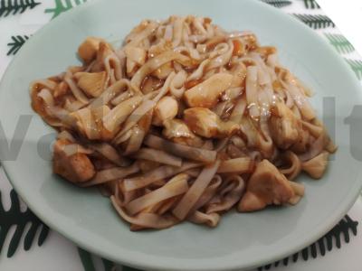 Udon su vištiena Teriyachika. pagrindine nuotrauka