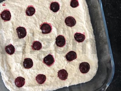 Cukrumi saldinta varškė su vyšniomis Žingsnis 3