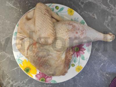 Gaidys, keptas rankovėje su bulvėmis Žingsnis 1