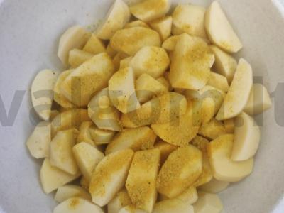 Gaidys, keptas rankovėje su bulvėmis Žingsnis 5