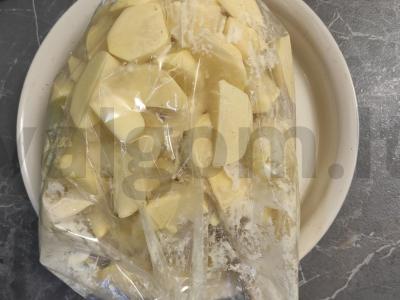 Gaidys, keptas rankovėje su bulvėmis Žingsnis 7