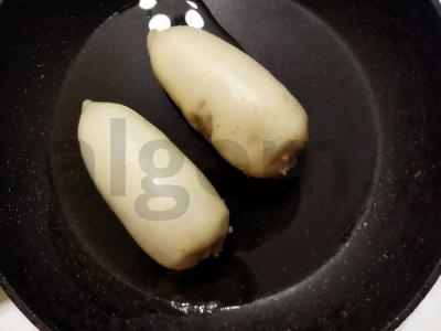 Įdaryti kalmarai su ryžiais ir grybais Žingsnis 5