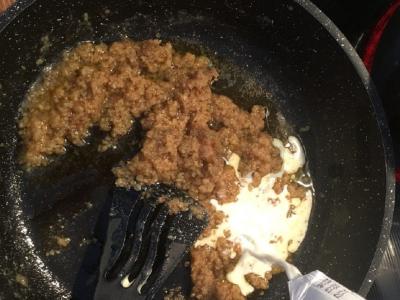 Makaronai riešutų ir grietinėlės padaže Žingsnis 6