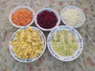 Mamos barščiai. "Tu negali manęs išvežti". Žingsnis 2