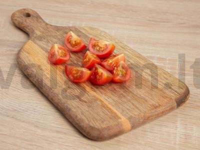 Soba su grietinėlės sūriu ir vyšniniais pomidorais Žingsnis 2