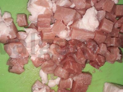 Daržovių ir mėsos troškinys. Žingsnis 1