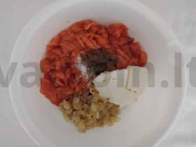 Švelnus lašišos filė ir grietinėlės sūrio paštetas Žingsnis 2