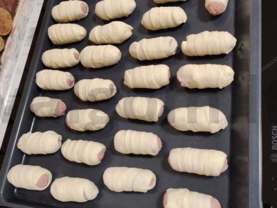 Dešrelės iš neraugintos mielinės tešlos per 30 minučių Žingsnis 3