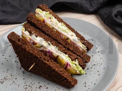 Ruginės duonos sumuštinis su karbonadu Žingsnis 7