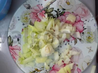 Kopūstų cheburek be tešlos Žingsnis 2