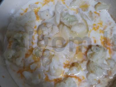 Žiedinių kopūstų omletas su sūriu Žingsnis 2