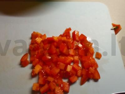 Švelnios vištienos salotos Žingsnis 1