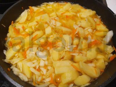 Troškintos daržovės garnyrui Žingsnis 5