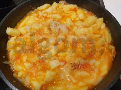 Troškintos daržovės garnyrui Žingsnis 8