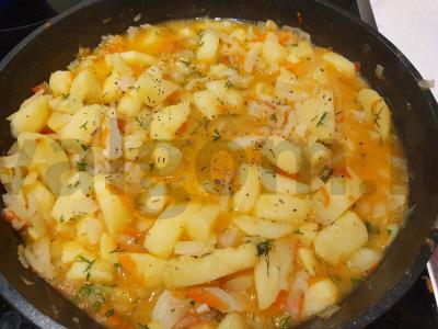 Troškintos daržovės garnyrui Žingsnis 9