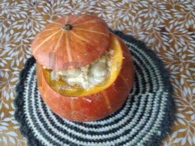 Moliūgas, keptas su obuoliais ir varške Žingsnis 2