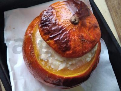 Moliūgas, keptas su obuoliais ir varške Žingsnis 3