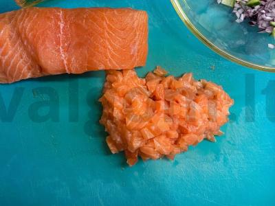 Lašišos tartaras "Mėgstamiausias" Žingsnis 3