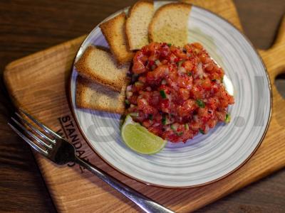 Lašišos tartaras "Mėgstamiausias" pagrindine nuotrauka