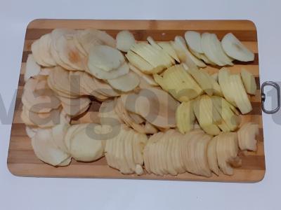 Obuolių terina su romu Žingsnis 1