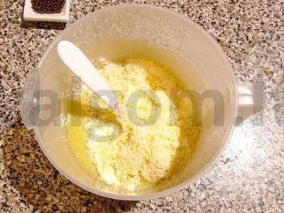 Sūrio triufelis ant baltojo šokolado Žingsnis 4