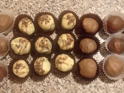 Sūrio triufelis ant baltojo šokolado Žingsnis 11