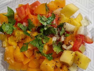 Meksikietiška salsa su mangais ir pipirais Žingsnis 4