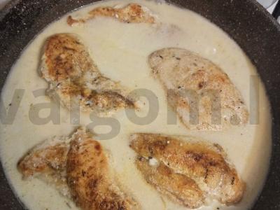 Vištienos filė grietinės padaže Žingsnis 3