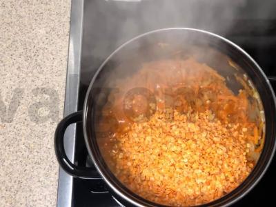 Lęšių kreminė sriuba su pomidorų pasta Žingsnis 6