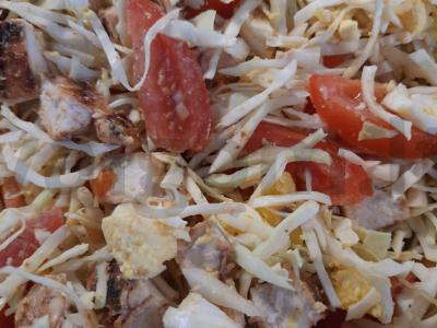 Cezario salotos su vištienos filė ir kopūstais Žingsnis 7