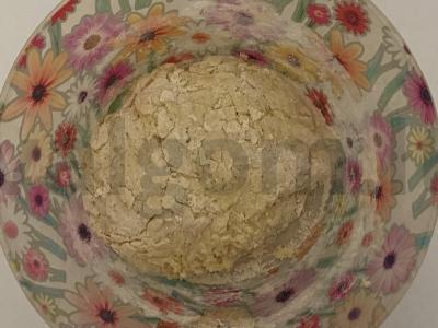 Pūkuoti ir aromatingi Poltavos haluškai su mėsos padažu Žingsnis 1