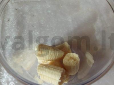 Kokteilis su varške, bananais ir kava Žingsnis 2