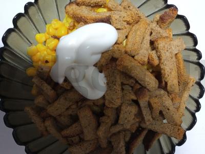 Salotos su skrebučiais "Penkios minutės" Žingsnis 3