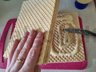 Vaflinis pyragas su kondensuotu pienu Žingsnis 2