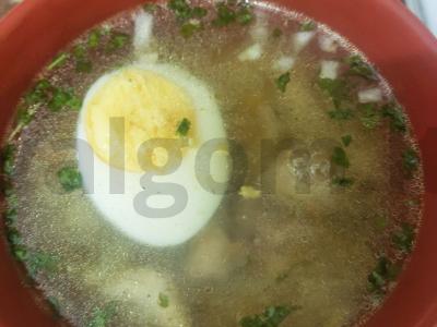 Makaronai su vištiena, žolelėmis ir daržovėmis Žingsnis 7