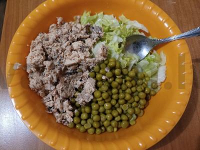 Salotos su rausvąja lašiša Žingsnis 3